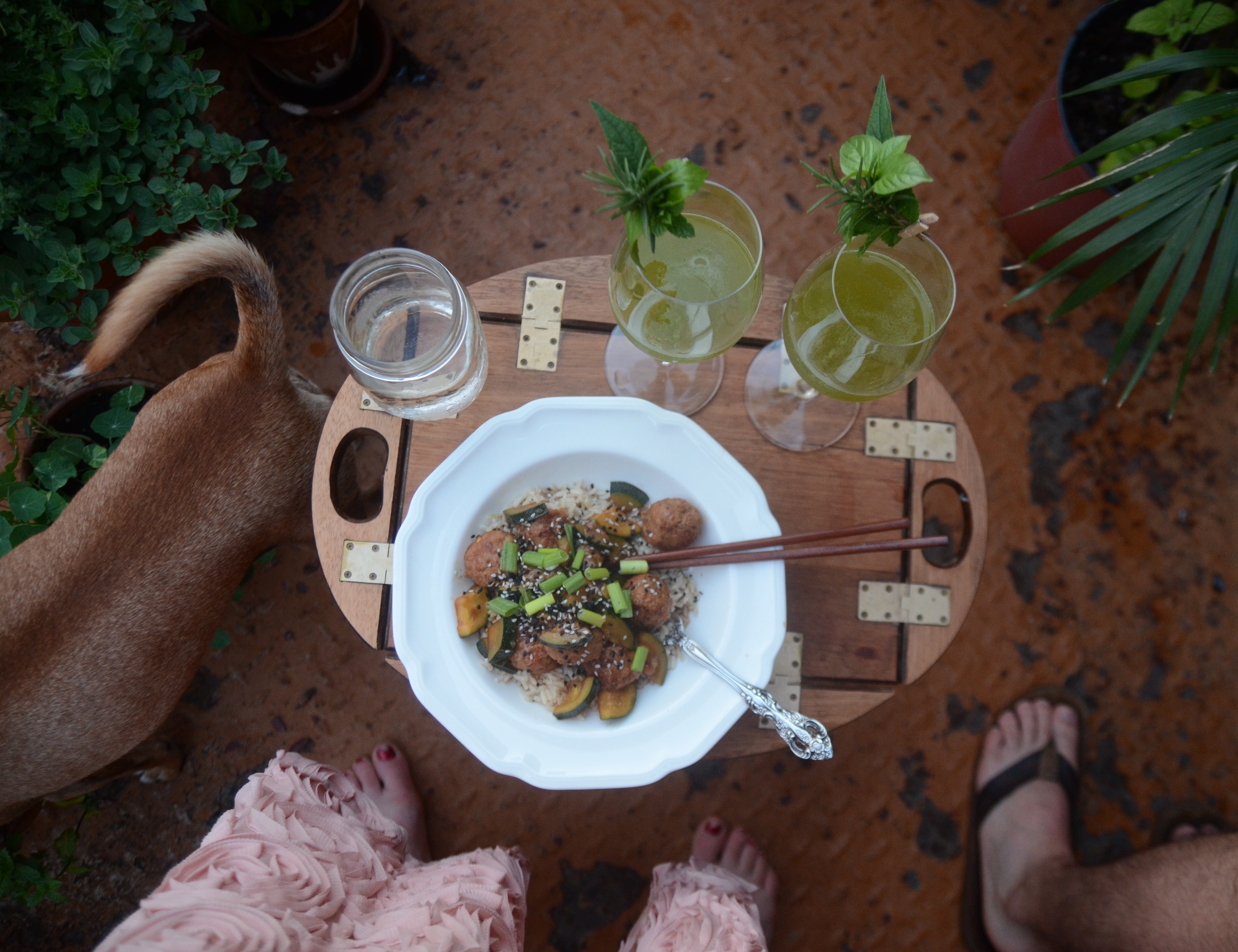 garden wine spritzer