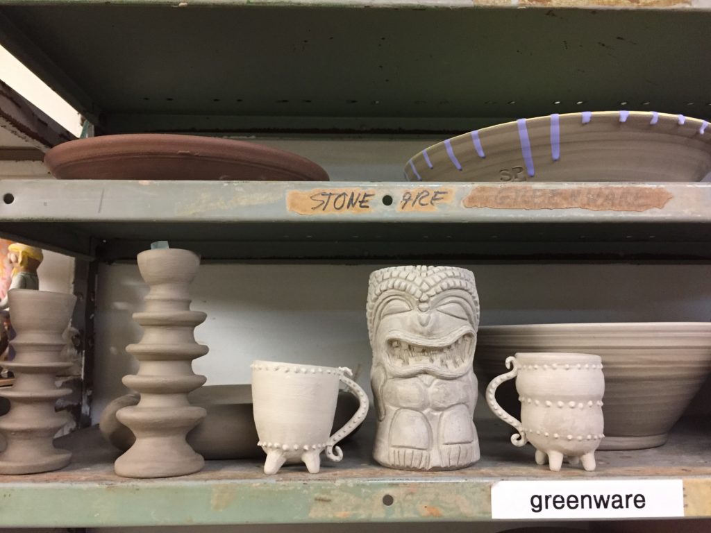 how to make tiki mugs greenware