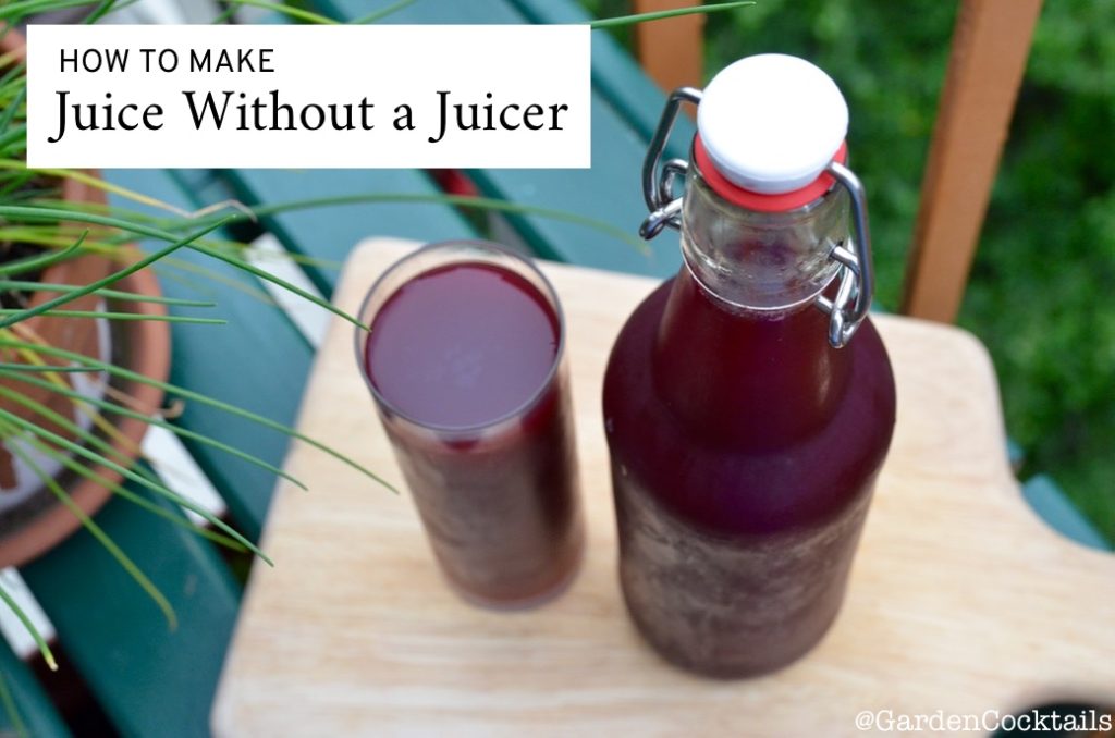 how to make juice without a juicer using a nut milk bag