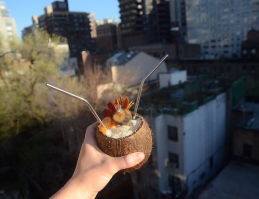 fresh pina colada coconut drink