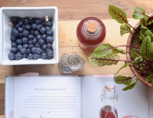 blueberry lavender shrub