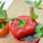 creative bloody mary in bell pepper